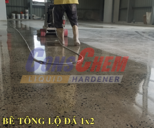 Mài bóng nền bê tông lộ đá 1x2